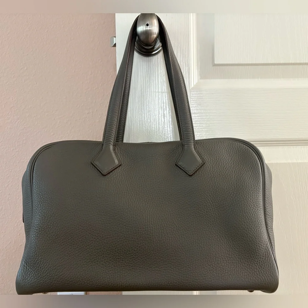 Hermes Victoria 35! Exceptional condition!! Grey color - Picture 6 of 16